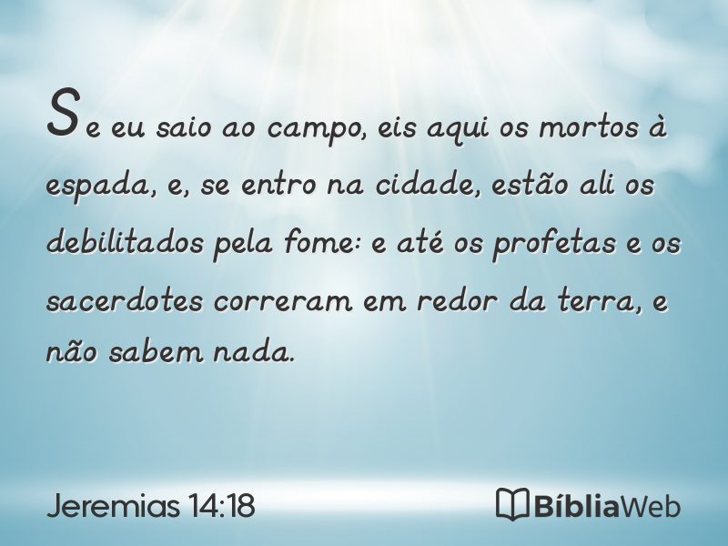Jeremias 14:18 em imagem para compartilhar