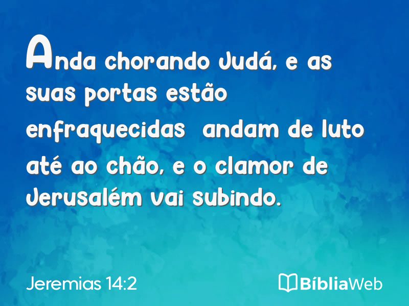 Jeremias 14:2 em imagem para compartilhar