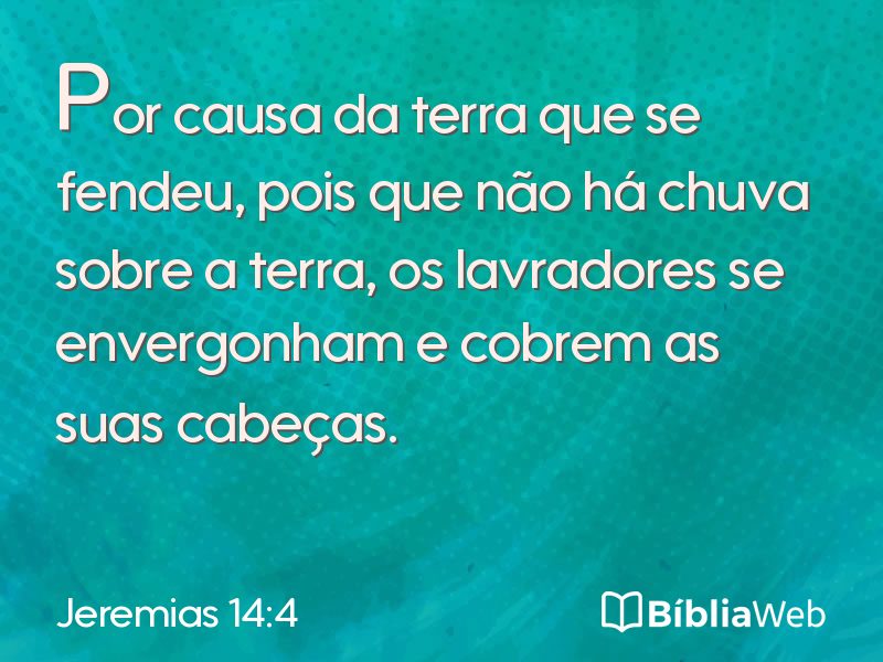 Jeremias 14:4 em imagem para compartilhar