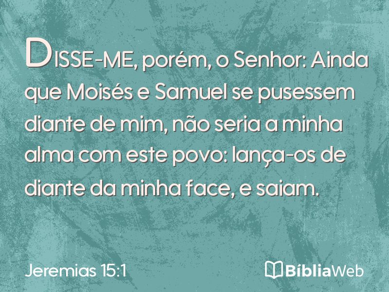 Jeremias 15:1 em imagem para compartilhar