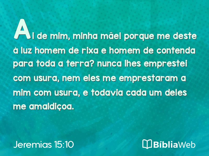 Jeremias 15:10 em imagem para compartilhar