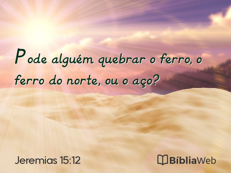 Jeremias 15:12 em imagem para compartilhar