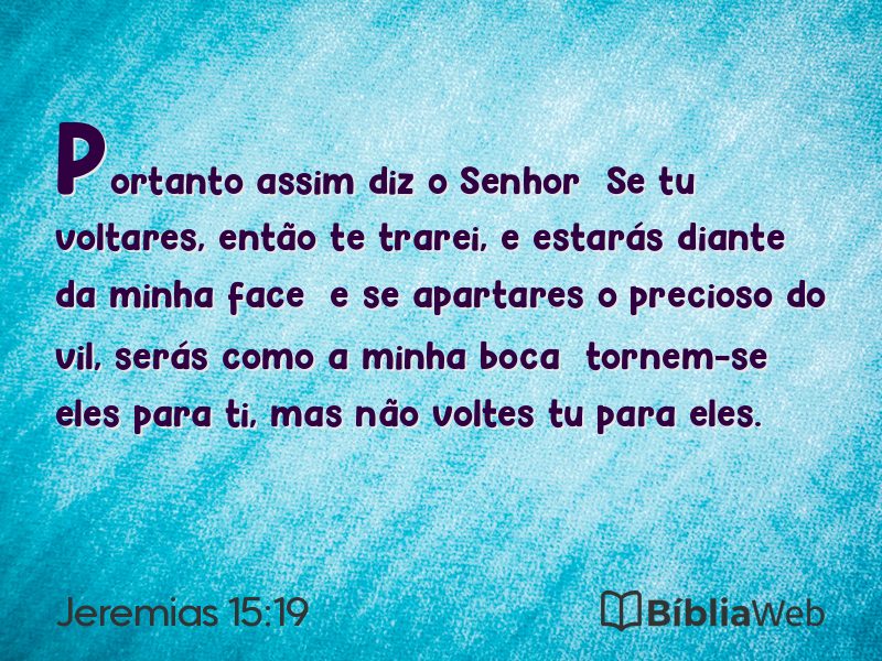 Jeremias 15:19 em imagem para compartilhar