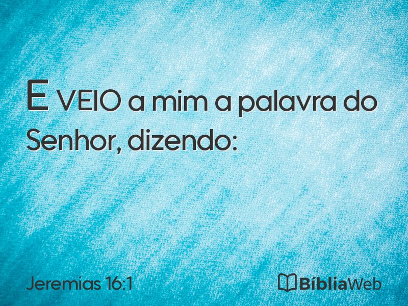 Jeremias 16:1 em imagem para compartilhar