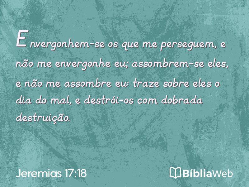 Jeremias 17:18 em imagem para compartilhar