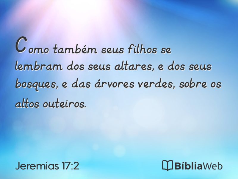 Jeremias 17:2 em imagem para compartilhar