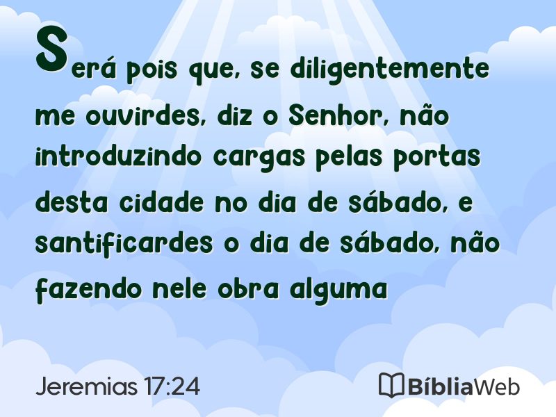 Jeremias 17:24 em imagem para compartilhar