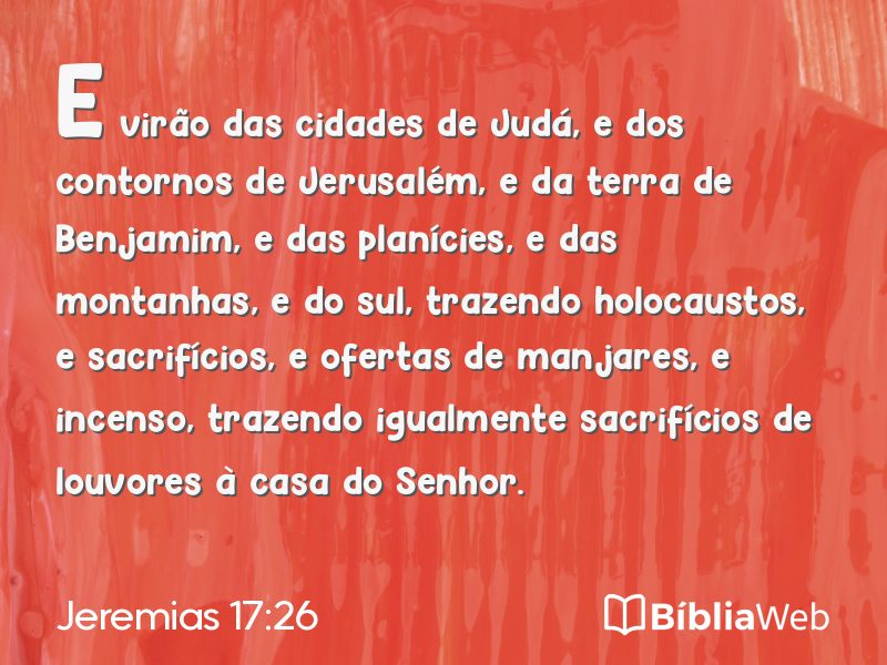 Jeremias 17:26 em imagem para compartilhar