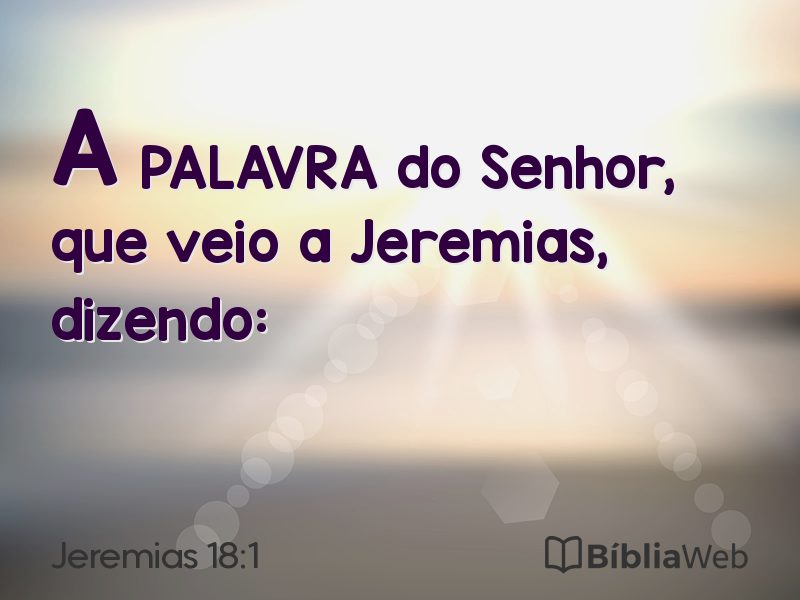 Jeremias 18:1 em imagem para compartilhar