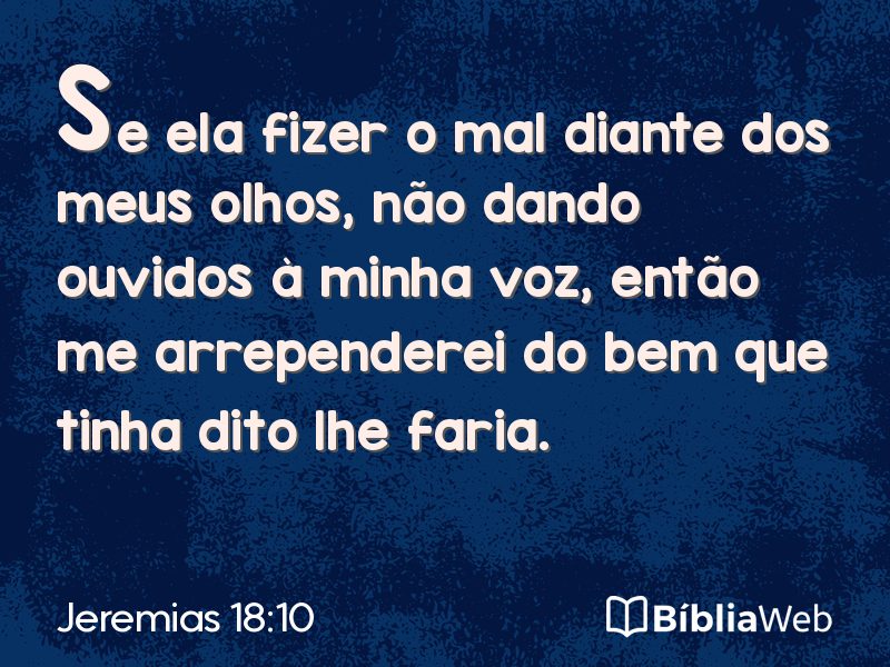 Jeremias 18:10 em imagem para compartilhar