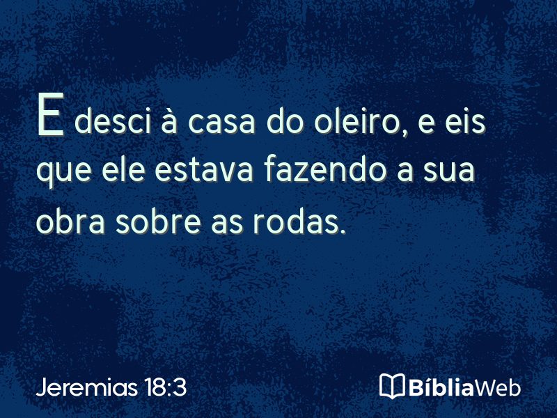 Jeremias 18:3 em imagem para compartilhar