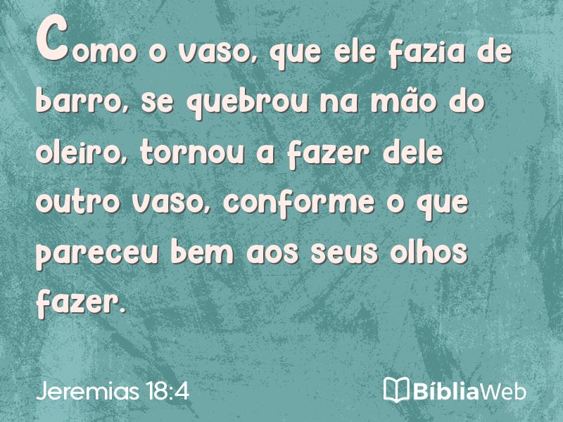 Jeremias 18:4 em imagem para compartilhar