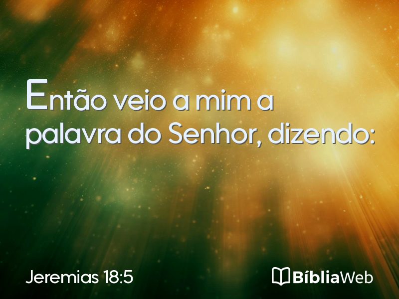 Jeremias 18:5 em imagem para compartilhar