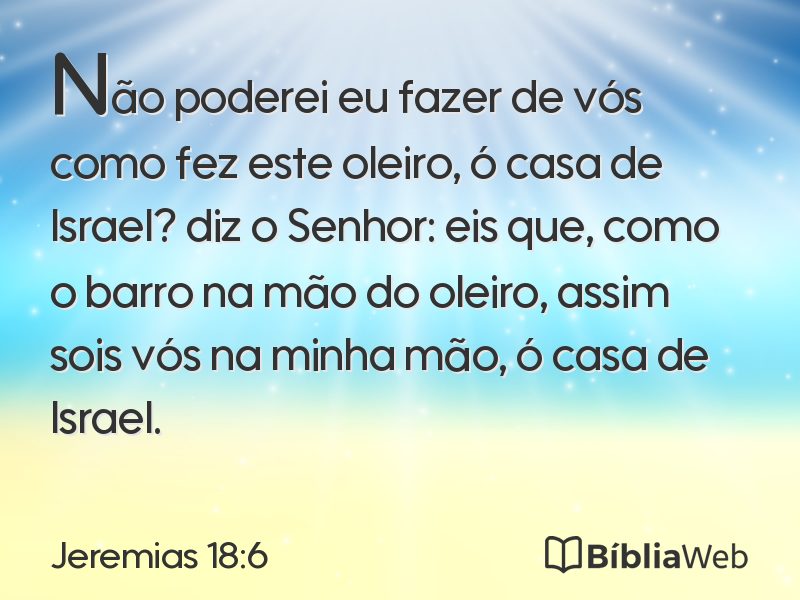 Jeremias 18:6 em imagem para compartilhar