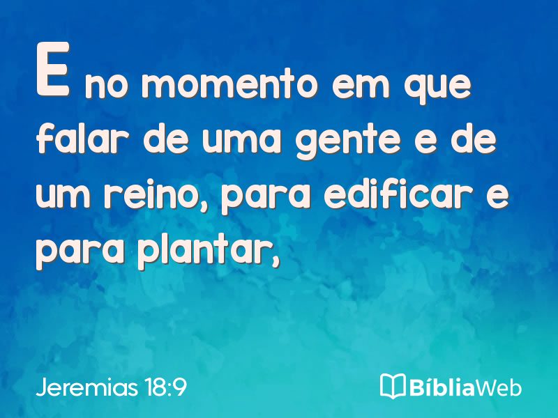 Jeremias 18:9 em imagem para compartilhar