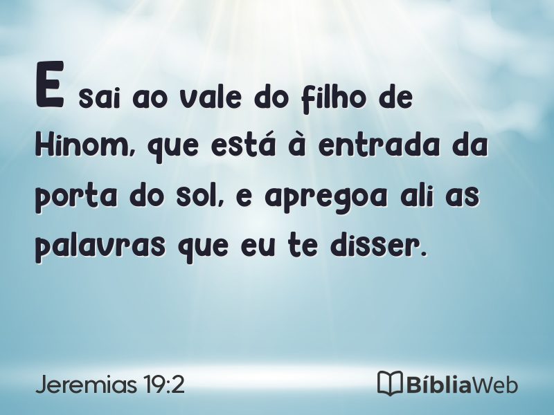 Jeremias 19:2 em imagem para compartilhar