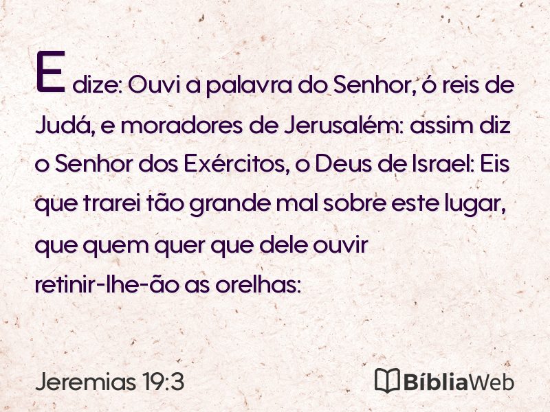 Jeremias 19:3 em imagem para compartilhar