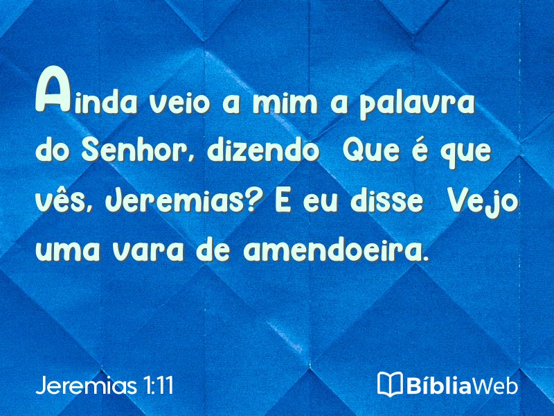 Jeremias 1:11 em imagem para compartilhar