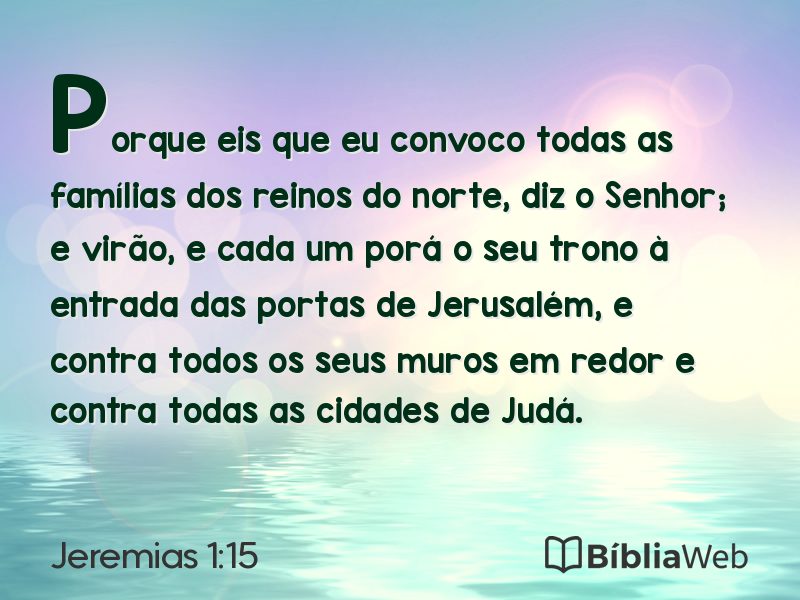 Jeremias 1:15 em imagem para compartilhar
