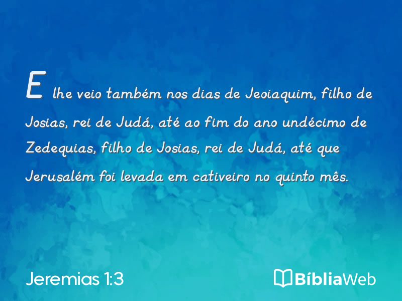 Jeremias 1:3 em imagem para compartilhar