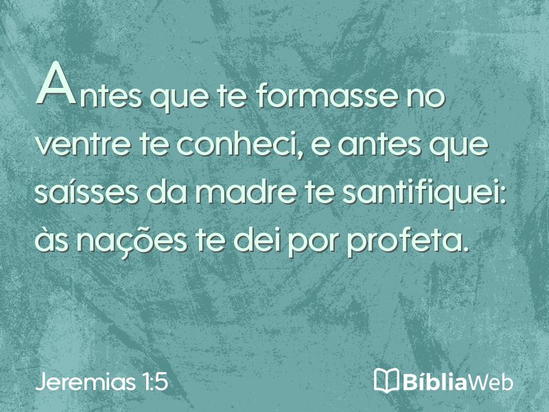 Jeremias 1:5 em imagem para compartilhar