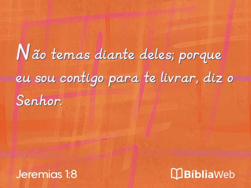 Jeremias 1:8 em imagem para compartilhar