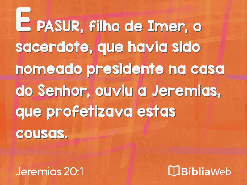 Jeremias 20:1 em imagem para compartilhar