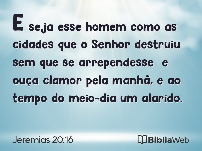 Jeremias 20:16 em imagem para compartilhar