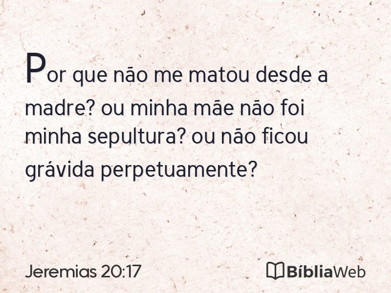 Jeremias 20:17 em imagem para compartilhar
