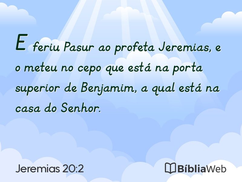 Jeremias 20:2 em imagem para compartilhar