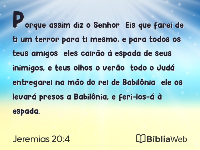 Jeremias 20:4 em imagem para compartilhar