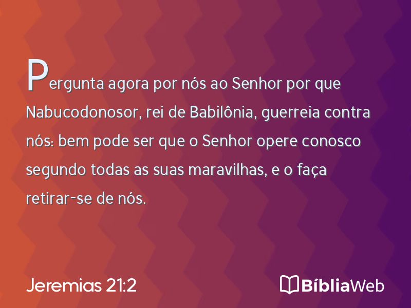 Jeremias 21:2 em imagem para compartilhar
