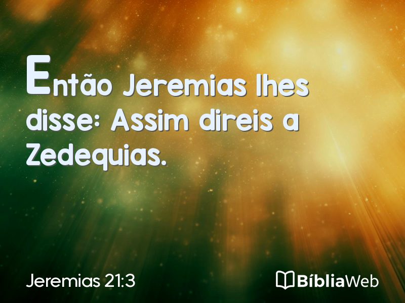 Jeremias 21:3 em imagem para compartilhar