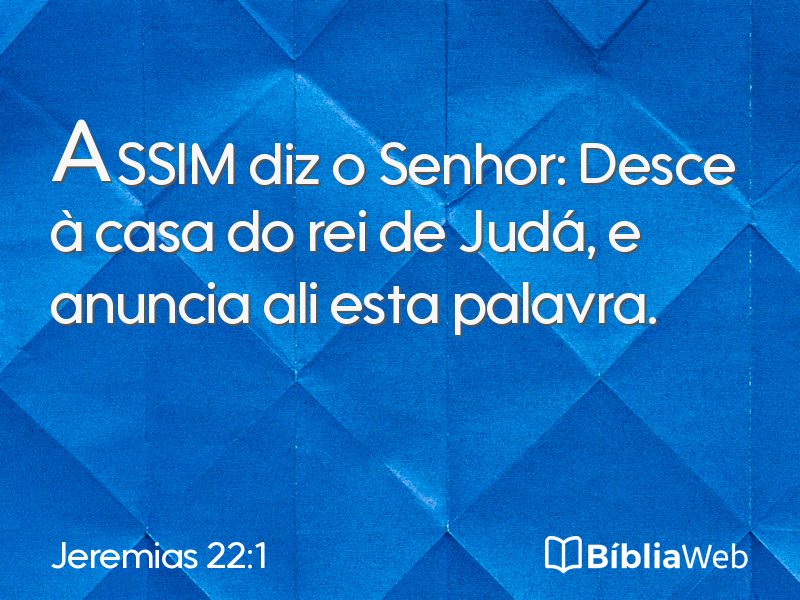Jeremias 22:1 em imagem para compartilhar