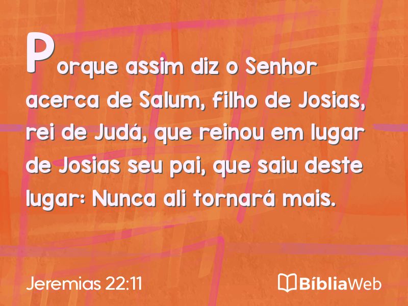 Jeremias 22:11 em imagem para compartilhar