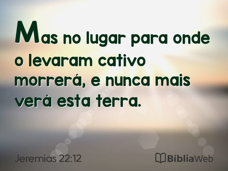 Jeremias 22:12 em imagem para compartilhar