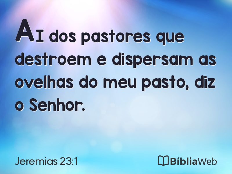 Jeremias 23:1 em imagem para compartilhar