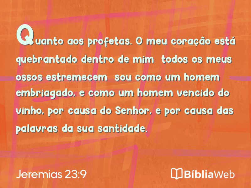 Jeremias 23:9 em imagem para compartilhar