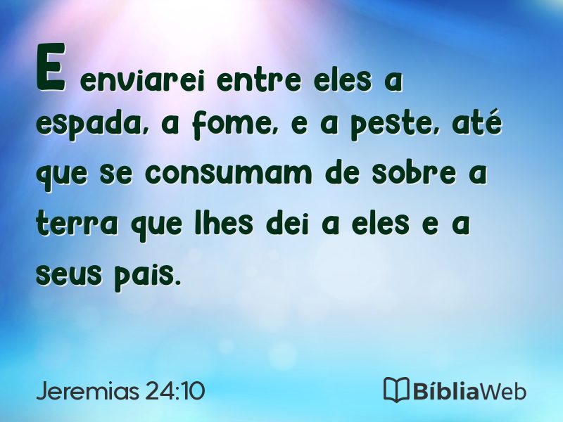 Jeremias 24:10 em imagem para compartilhar