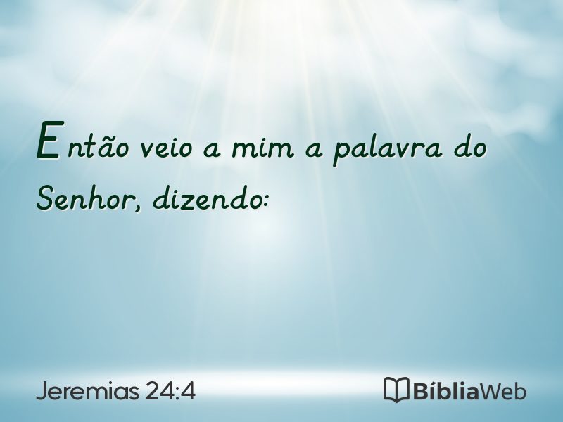 Jeremias 24:4 em imagem para compartilhar