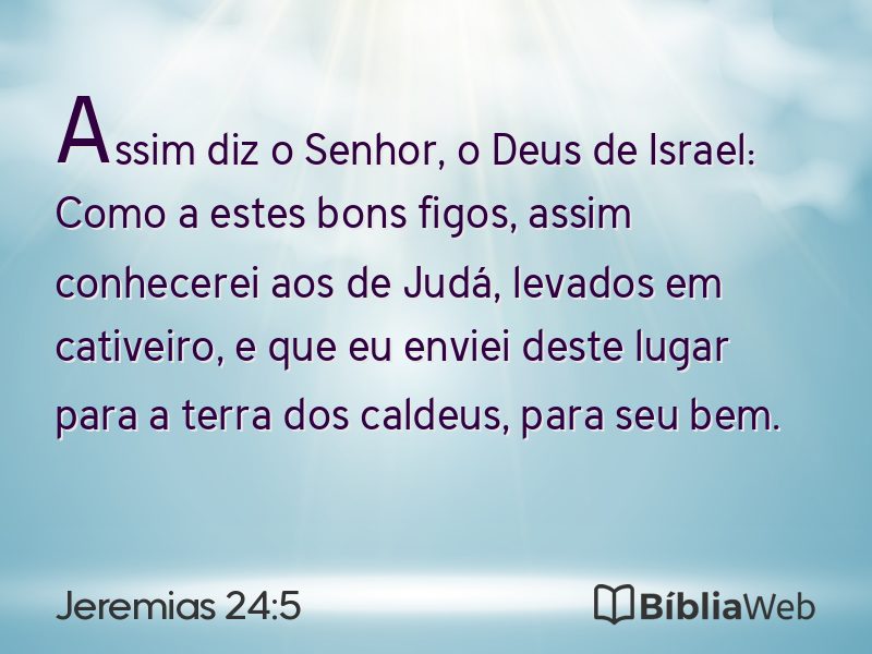 Jeremias 24:5 em imagem para compartilhar