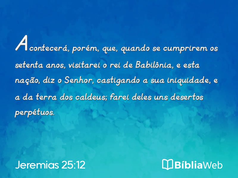 Jeremias 25:12 em imagem para compartilhar