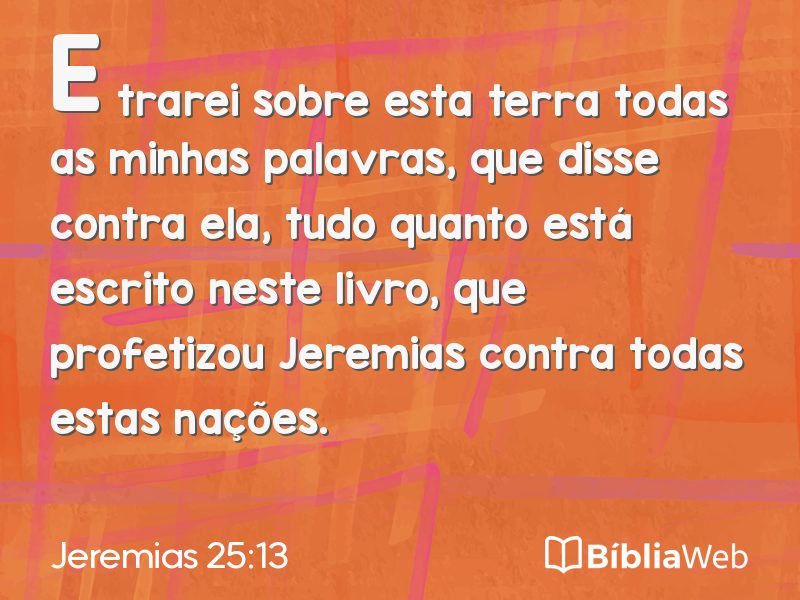 Jeremias 25:13 em imagem para compartilhar