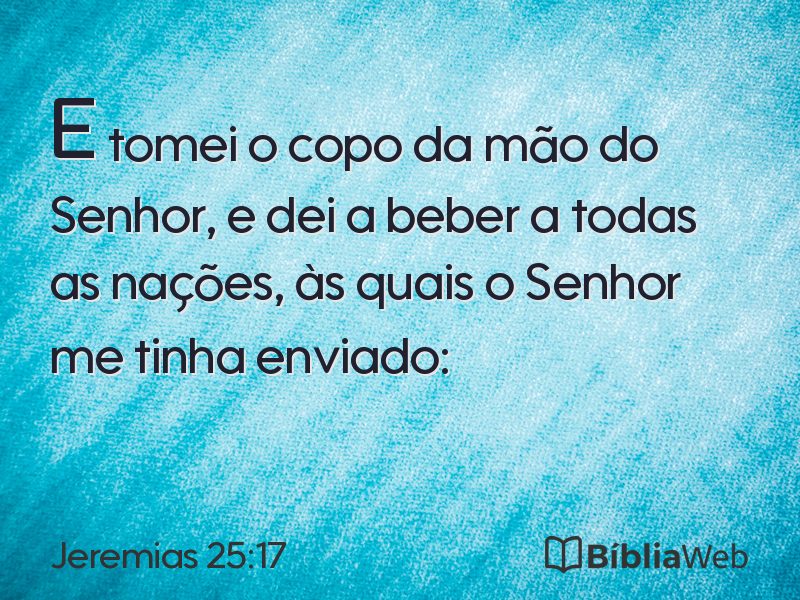 Jeremias 25:17 em imagem para compartilhar