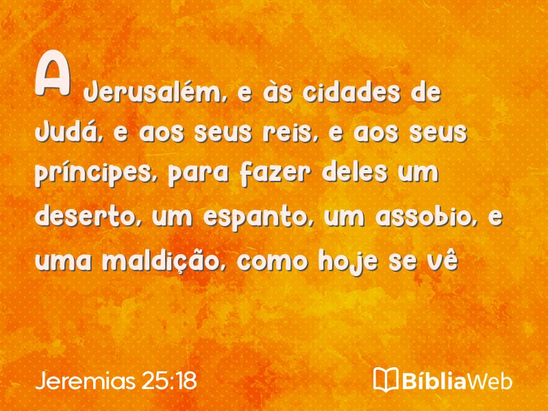 Jeremias 25:18 em imagem para compartilhar