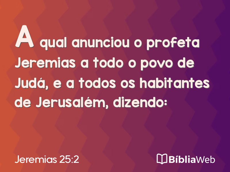 Jeremias 25:2 em imagem para compartilhar