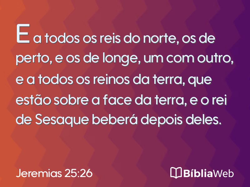 Jeremias 25:26 em imagem para compartilhar