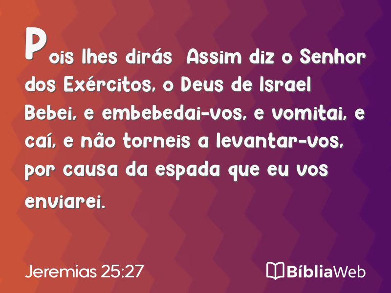 Jeremias 25:27 em imagem para compartilhar