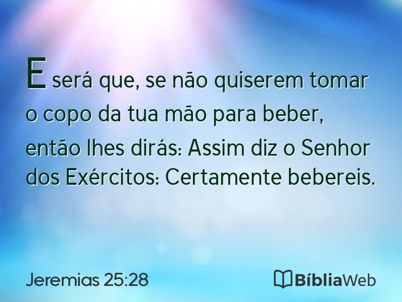 Jeremias 25:28 em imagem para compartilhar