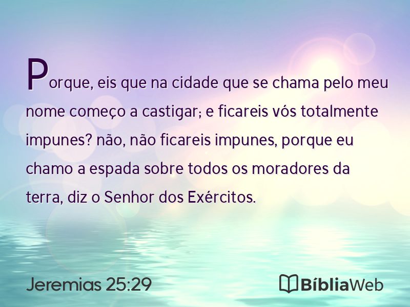 Jeremias 25:29 em imagem para compartilhar